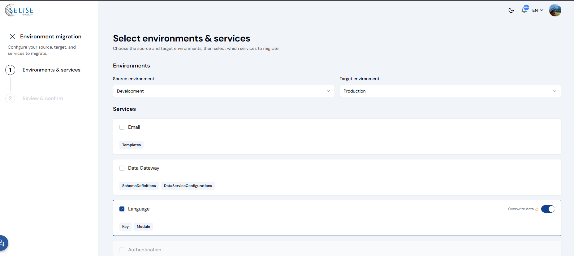 Environment Migration