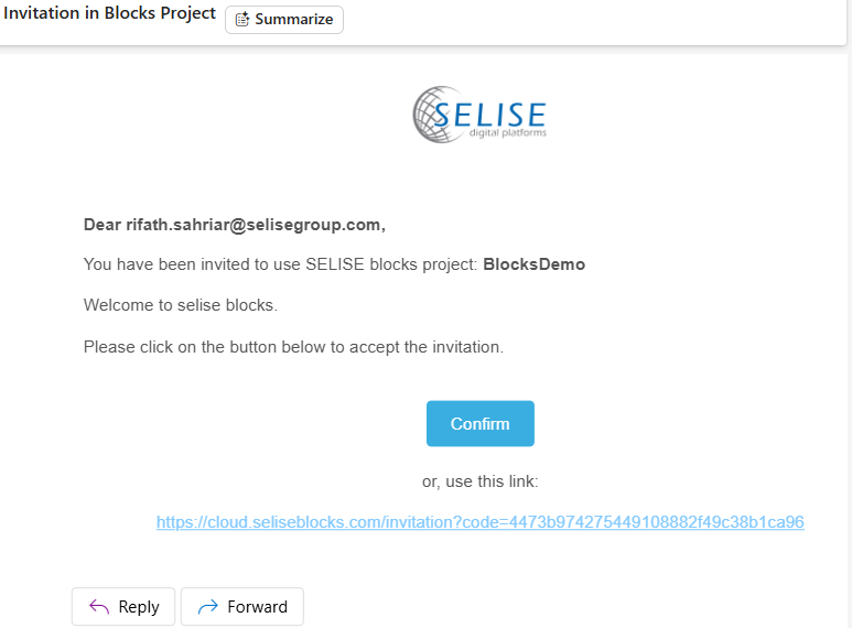 Invitation Email People