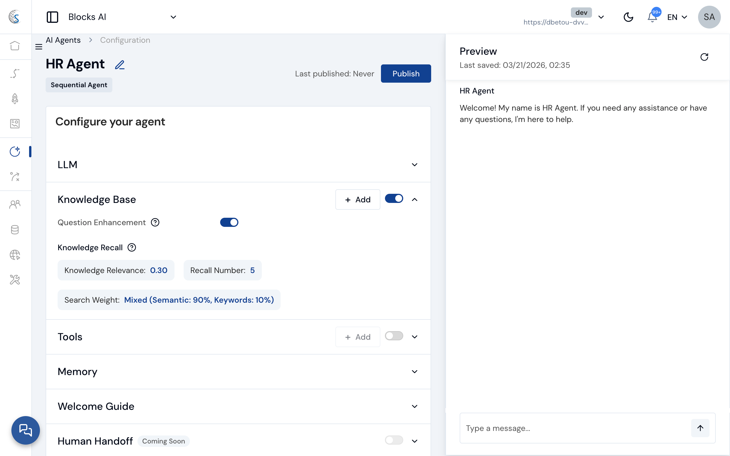 Agent Configuration AI