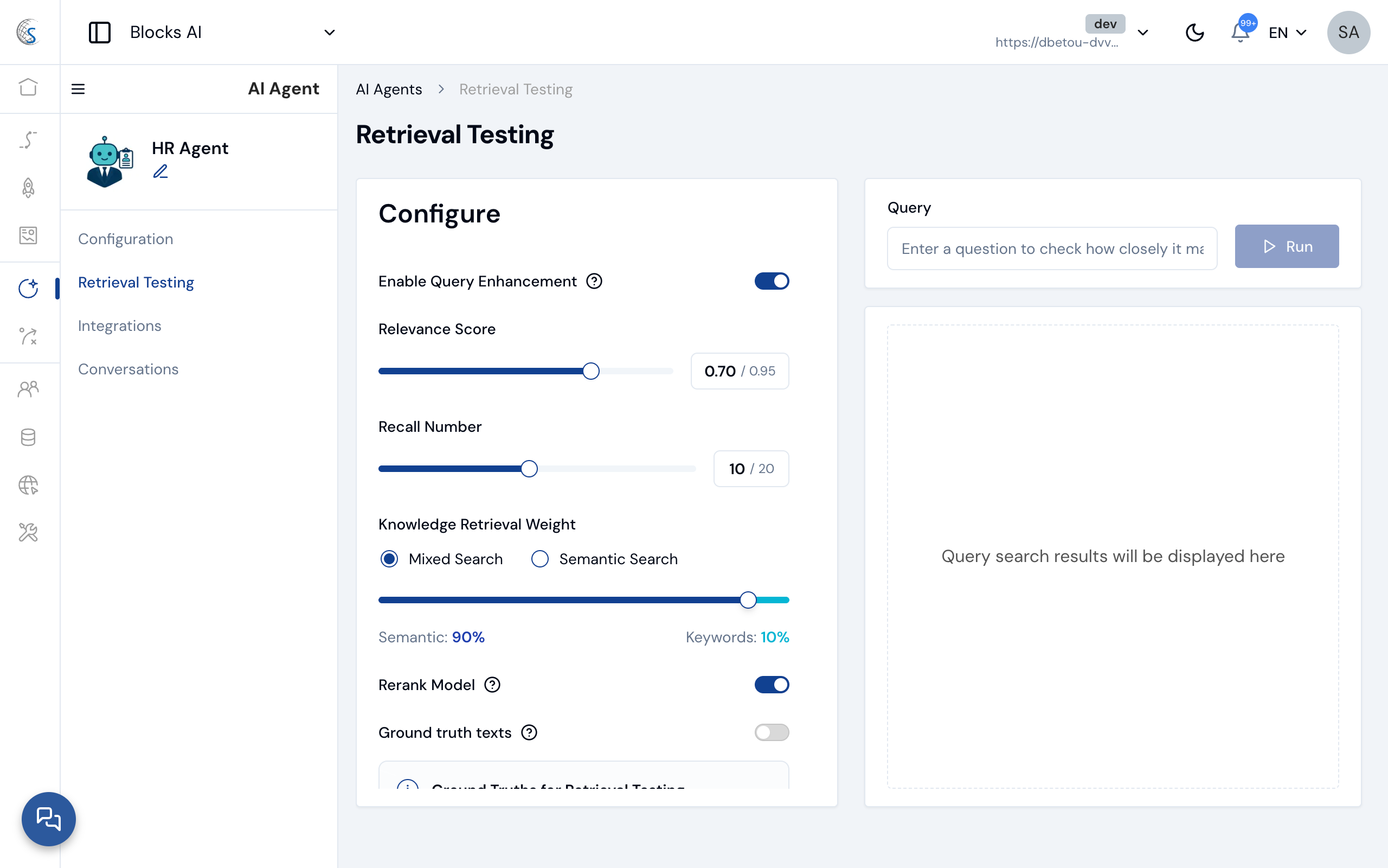 Agent Retrieval Testing AI