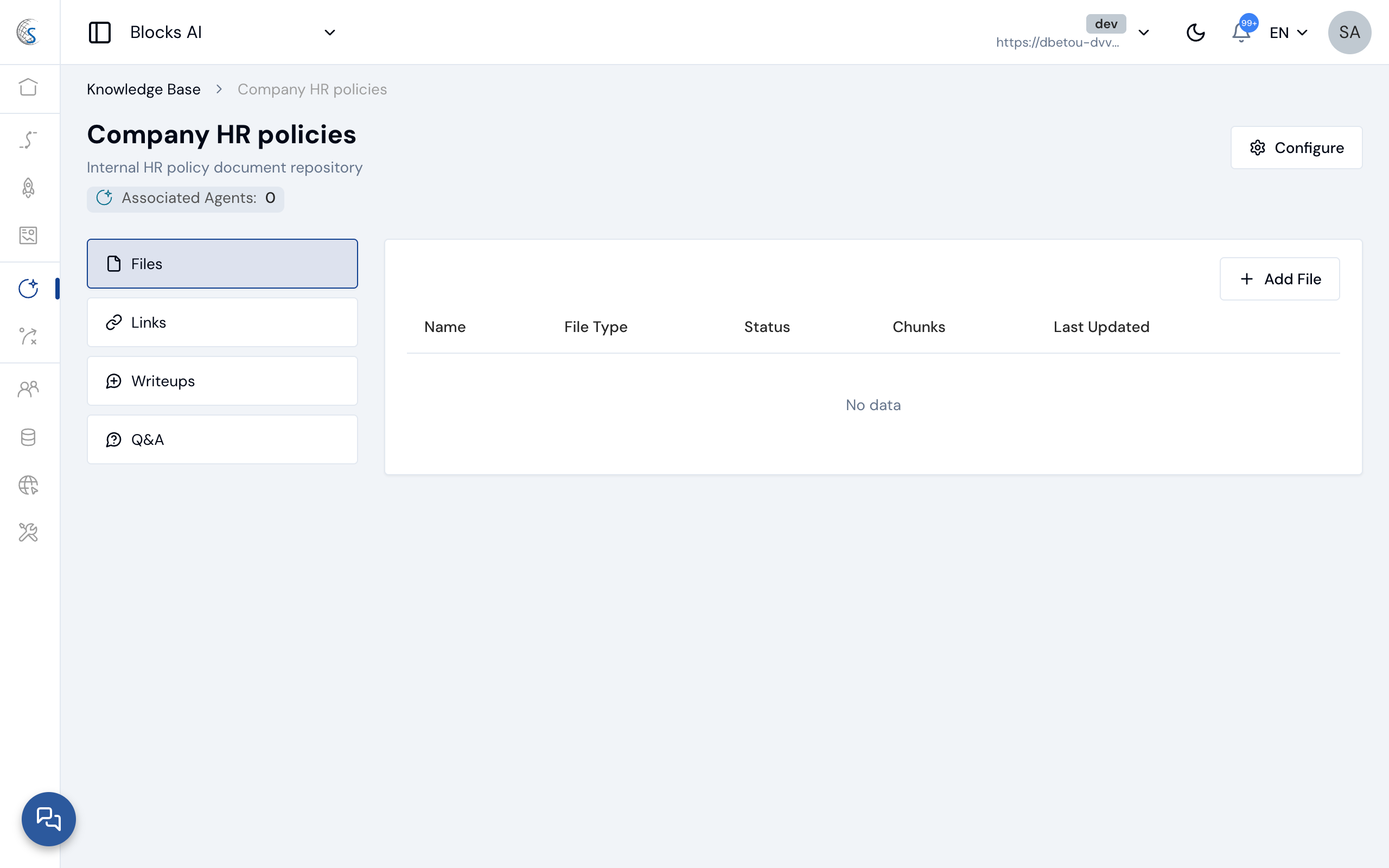 Inside a Knowledge Base Folder AI